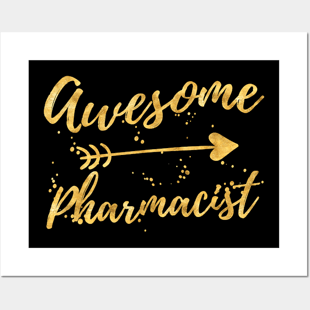 Awesome Pharmacist Birthday Wall Art by harttorimaree